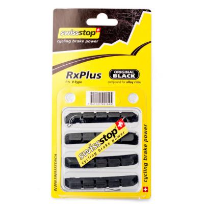 SwissStop Bremsschuh RxPlus V-Type Alu Pack &agrave; 2 Paar/Original Black  Original Black Produktbild 1