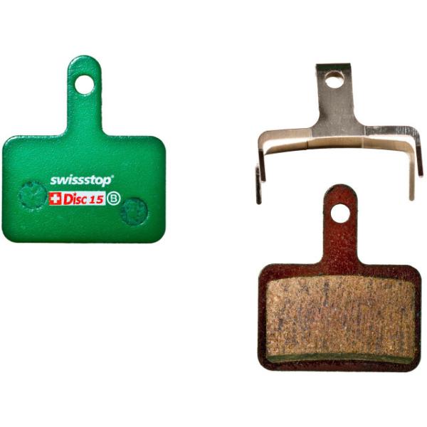 SwissStop Bremsbelag Disc 15 C 25 Paar/Shimano/TRP/Tektro  Gr&uuml;n Braun