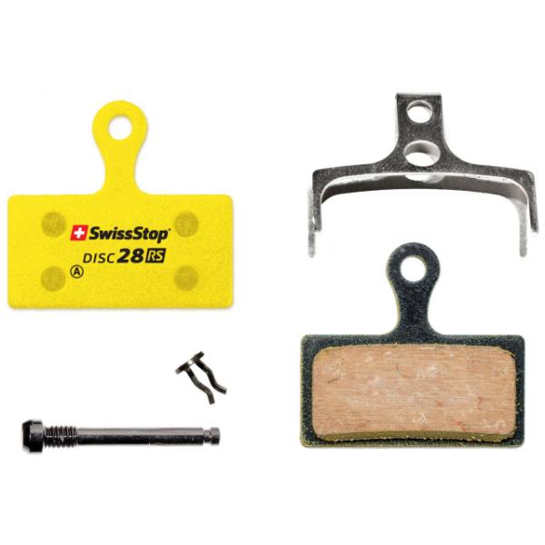 SwissStop Bremsbelag Disc 28 RS 1 Paar/Shimano/FSA/REVER  Gelb Braun