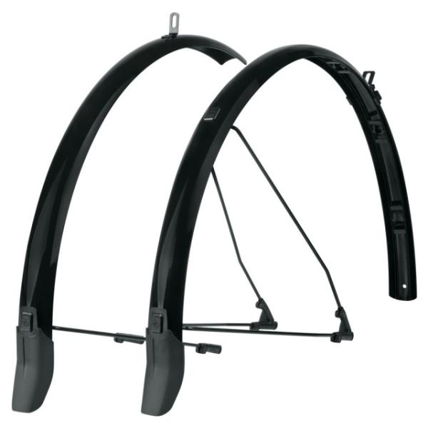 SKS Schutzblechset SKS CAB B 53mm R380 28 schwarz matt f&uuml;r Federgabel Adventure Spor  Schwarzmatt 28 Zoll