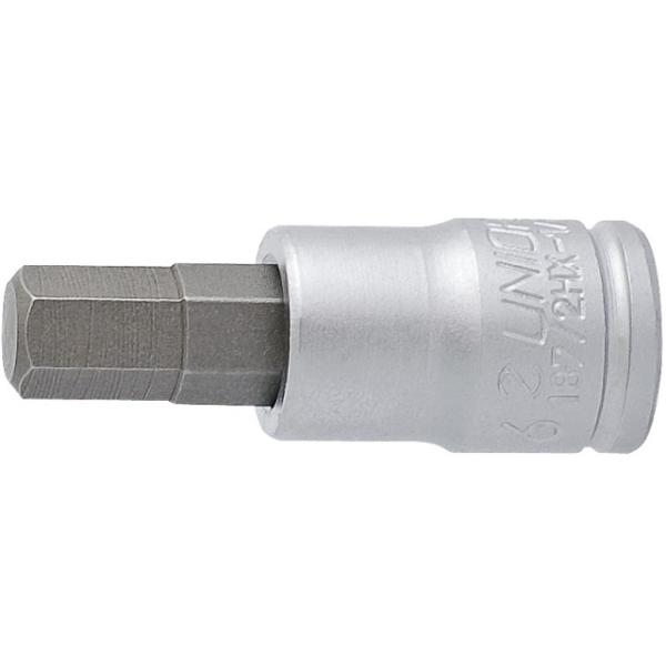 Unior Schraubendrehereinsatz 1/4 mit HX Profil 6  Silber 32 mm
