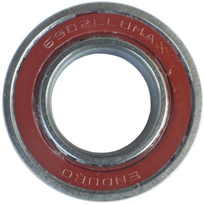 Enduro Bearings Kugellager 6902 LLU MAX ABEC 3 15x28x7, Suspension Bearing  Silber, Rot 15 mm x 28 mm x 7 mm Produktbild 1
