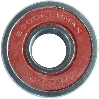 Enduro Bearings Kugellager 6000 LLU MAX ABEC 3 10x26x8 Suspension Bearing  Silber, Rot 10 mm x 26 mm x 8 mm Produktbild 1