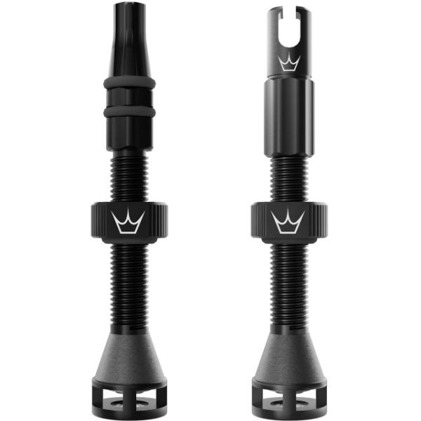 Peaty's Ventil Holeshot TL Fast Flow 42mm schwarz  Schwarz 42 mm