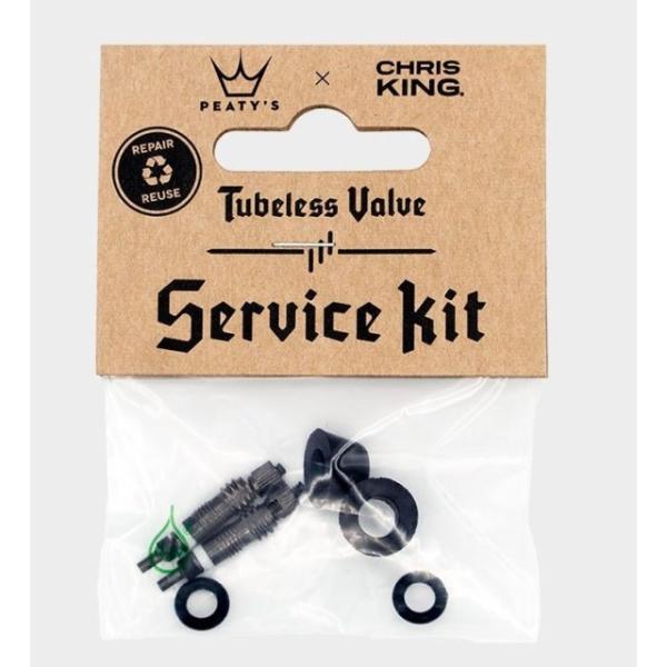 Peaty's Ventil Service Kit Chris King TL schwarz  Black