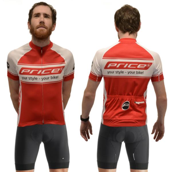 Price Price Jersey SS Komfort XL rot/weiss Herren;Damen Rot XL