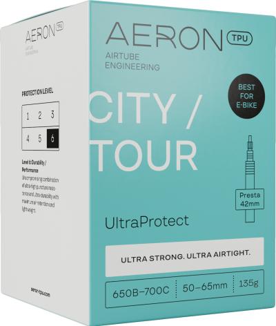 Aeron Schlauch City/Tour 650B/700C 50-65 mm Performance UltraProtect Prestaventil 42 mm  Produktbild 1