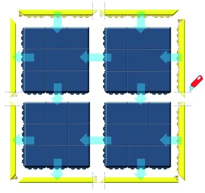 Notrax Arbeitsplatzmatte ergonomisch 19mm 91x91cm nicht &ouml;lresistent schwarz  Produktbild 1
