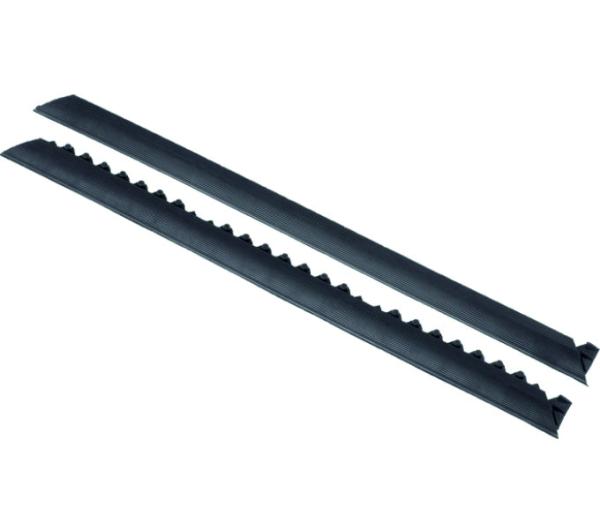 Notrax Abschlusskante f&uuml;r Arbeitsplatzmatte m&auml;nnlich 19mmx91cm schwarz 