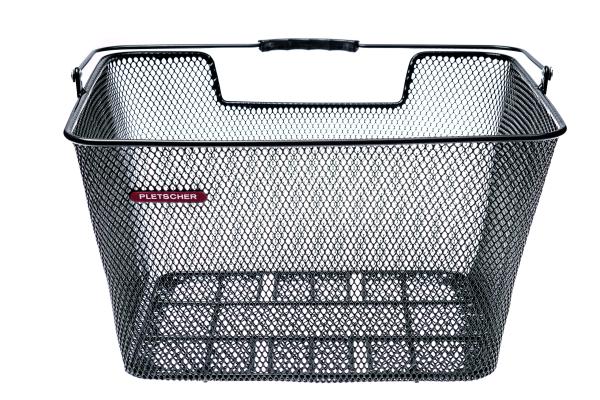 Pletscher Korb Standard Gep&auml;cktr&auml;ger fein mit 3-Punkte Adapter schwarz 