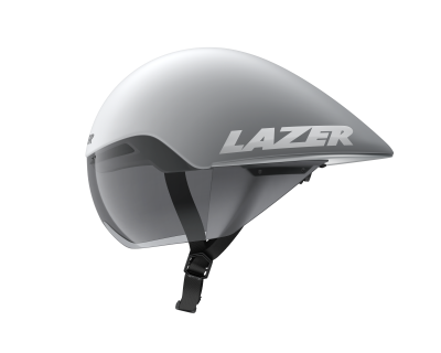 LAZER Unisex Road Volante KinetiCore Tri Helm matte white silver M Produktbild 1