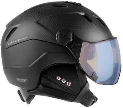 CP Ski CORAO+ Carbon Helmet carbon soft touch/black soft touch / Visor Nr.26 L Produktbild 1
