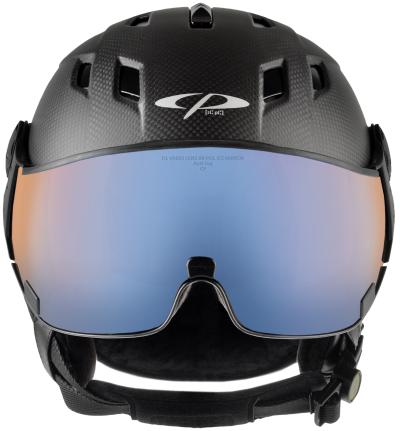 CP Ski CORAO+ Carbon Helmet carbon soft touch/black soft touch / Visor Nr.26 L Produktbild 2