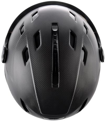 CP Ski CORAO+ Carbon Helmet carbon soft touch/black soft touch / Visor Nr.26 XL Produktbild 4