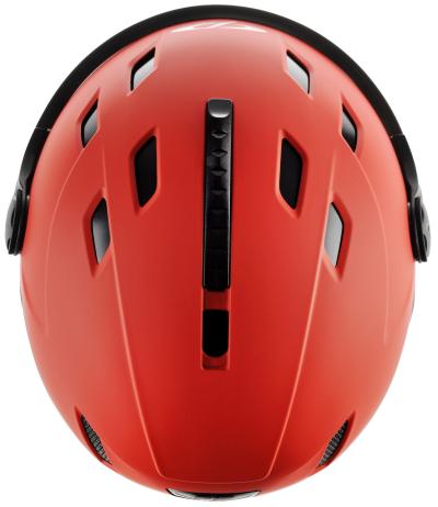 CP Ski CORAO+ Helmet red soft touch/black soft touch / Visor Nr.20 S Produktbild 4