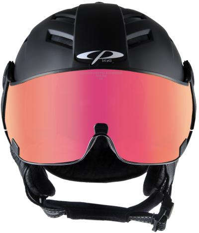 CP Ski CAMURAI Helmet black soft touch/black soft touch / Visor Nr.28 S Produktbild 2
