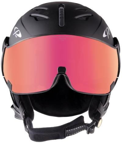 CP Ski CUMA Helmet black soft touch/black soft touch / Visor Nr.28 S Produktbild 2