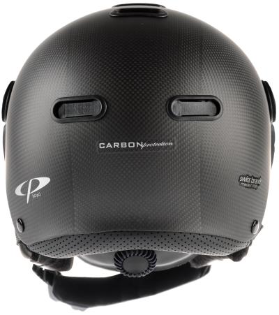 CP Ski CARACHILLO Carbon Helmet black carbon soft touch/black / Visor Nr.26 L Produktbild 3