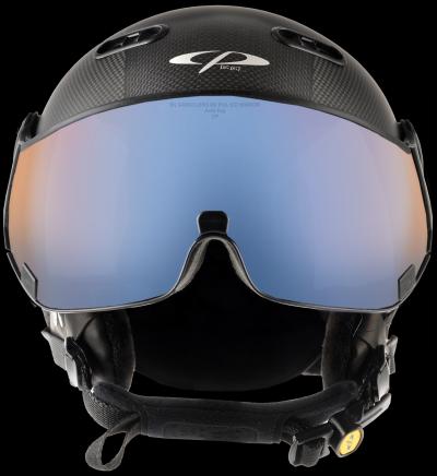 CP Ski CARACHILLO Carbon Helmet black carbon soft touch/black / Visor Nr.26 M Produktbild 2