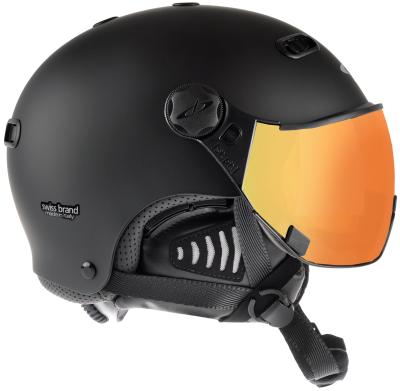 CP Ski CARACHILLO Helmet black soft touch / Visor Nr.27 M Produktbild 1