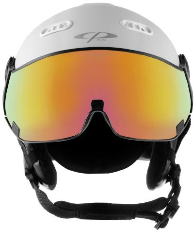 CP Ski CARACHILLO Helmet white soft touch / Visor Nr.27 L Produktbild 2