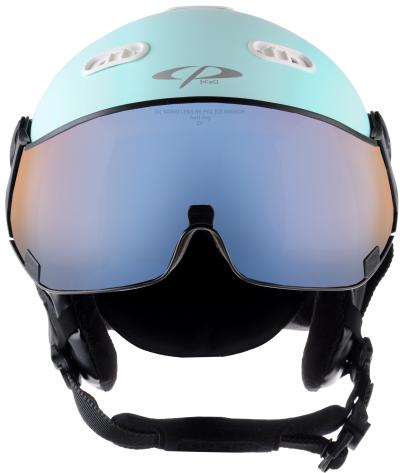 CP Ski CARACHILLO Helmet glacier soft touch / Visor Nr.26 XL Produktbild 2