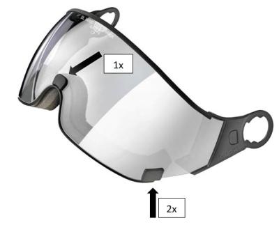 CP Clips for Visor 1.6 & 2.7 - 3pcs. in a plastic bag  Produktbild 1