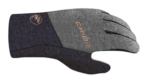 Chiba All Natural Gloves Waterproof dark grey XS