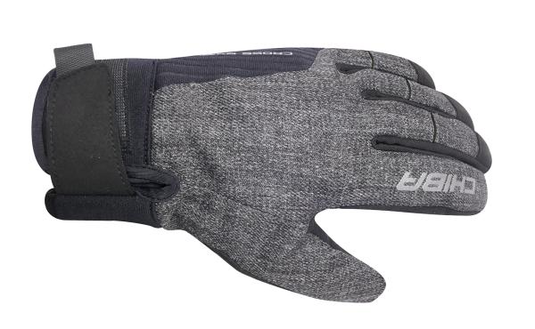 Chiba Cross Over Gloves dark grey/black XL
