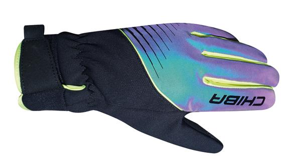 Chiba Kids Waterproof Gloves rainbow reflective/black M