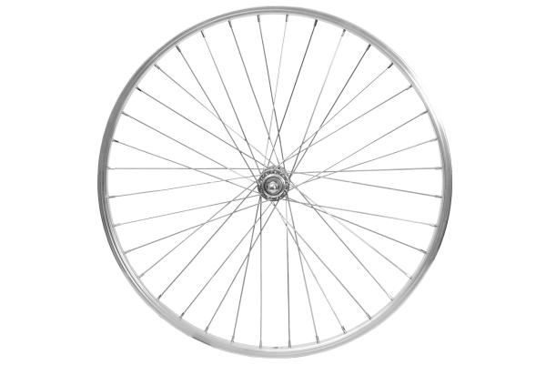 Laufrad vorne 20" 406x19 Alu Vollachse 100mm V-Brake NT silber 