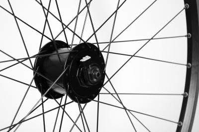 Laufrad vorne 26" 559x19 Nabendynamo Nexus DHC30003AL 100mm V-Brake QR schwarz  Produktbild 2