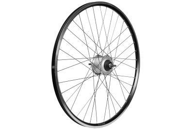 Laufrad hinten 28" 622x19 Nexus SGC60118VAS 132mm 8-Gang V-Brake/Rollerbrake NT schwarz / Nabe silber  Produktbild 1