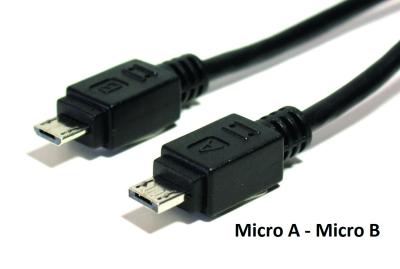 Bosch Ladekabel Smartphone USB Micro-A/USB Micro-B 300mm schwarz  Produktbild 1