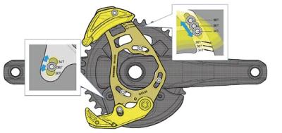 Shimano Kettenf&uuml;hrung SAINT SM-CD50 ISCG05 ohne Bash Guard  Produktbild 1