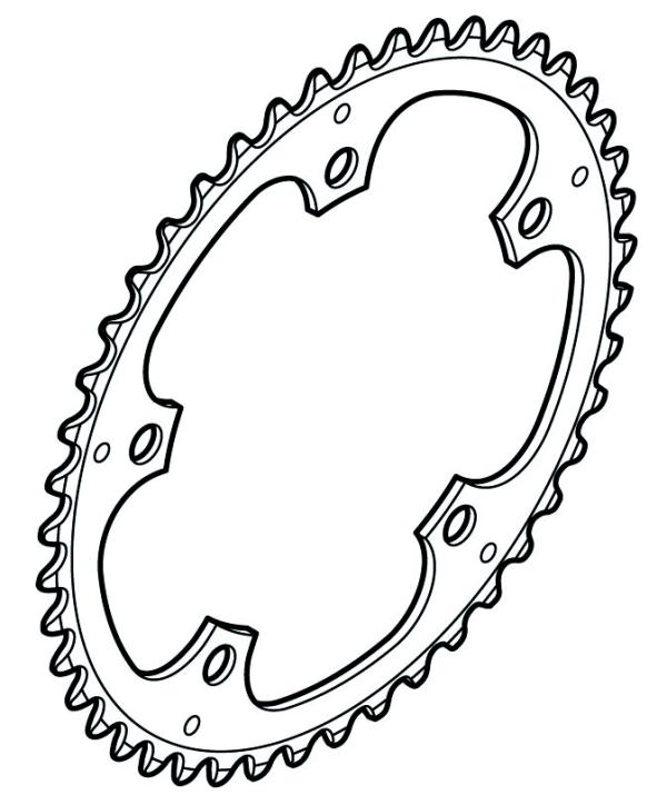Shimano Kettenblatt ALFINE FC-S501 42 Z&auml;hne silber 