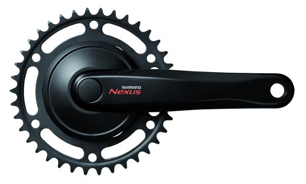 Shimano Kettenradgarnitur NEXUS FC-C6000 170 mm 38 Z&auml;hne schwarz 