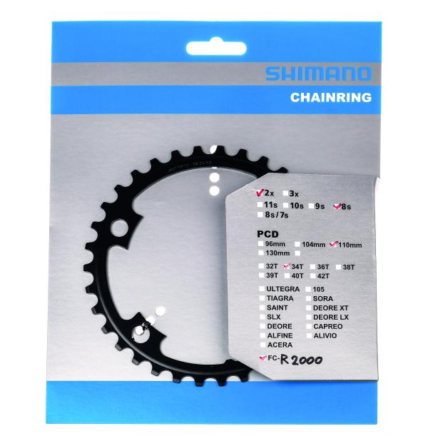 Shimano Kettenblatt FC-R2000 34 Z&auml;hne NB 
