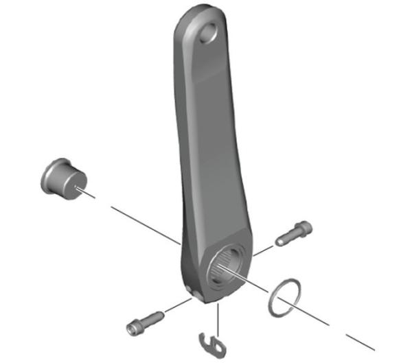 Shimano Kurbel FC-R7100 links 160 mm 