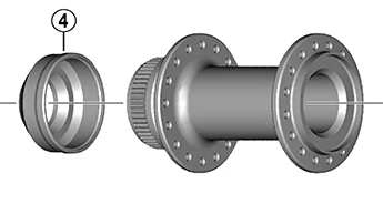 Shimano Abdeckung Center-Lock-Aufnahme FH-QC300 