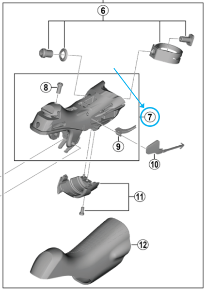Shimano Schalteinheit ST-R7000 links 