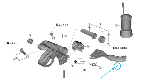 Shimano Hebel BL-M8200 