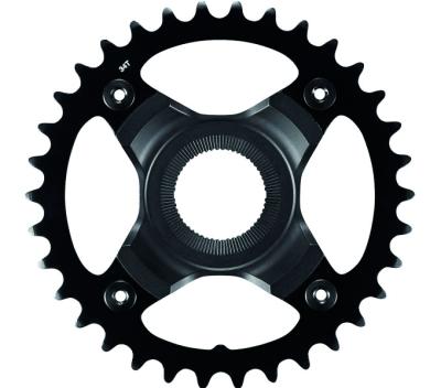 Shimano Kettenblatt STEPS SM-CRE70 38 Z&auml;hne 50 mm Kettenlinie mit doppeltem Hosenschutz schwarz  Produktbild 1