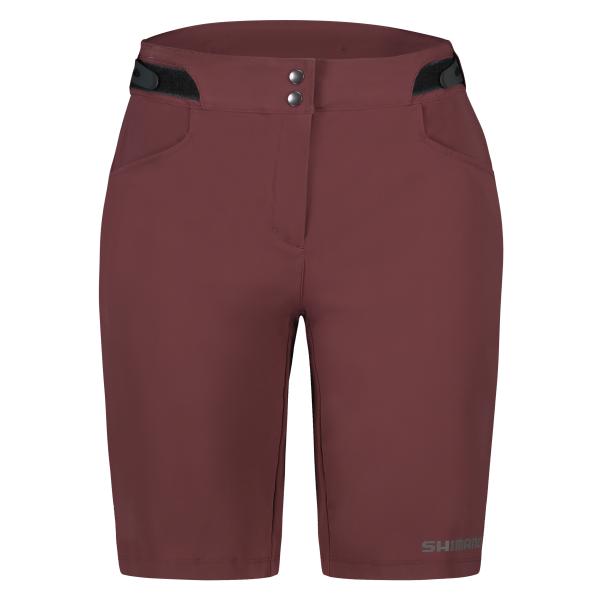 Shimano Women Evolve Terra Cargo Shorts wine red XL