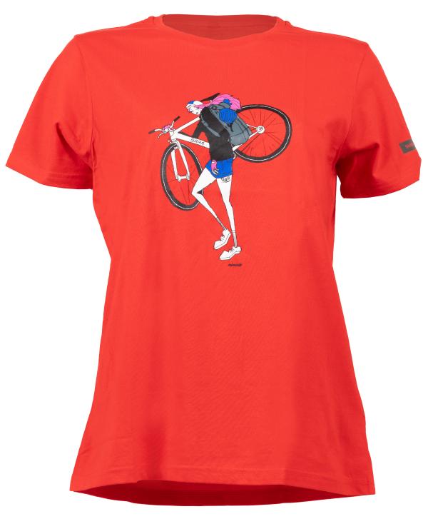 Shimano Women Sentiero Ltd T-Shirt red M
