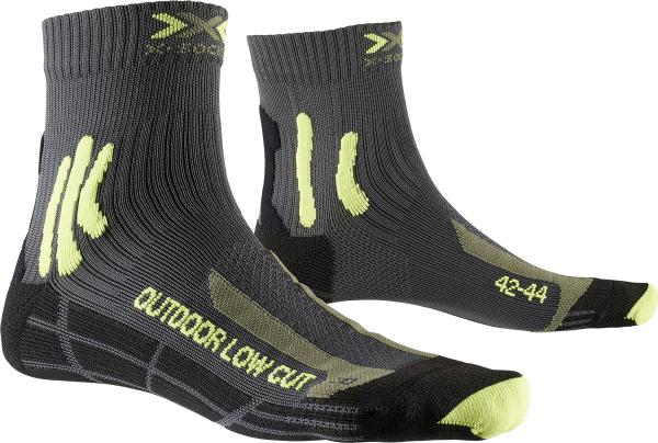 X-SOCKS Trek Outdoor low cut anthracite/lime 39-41