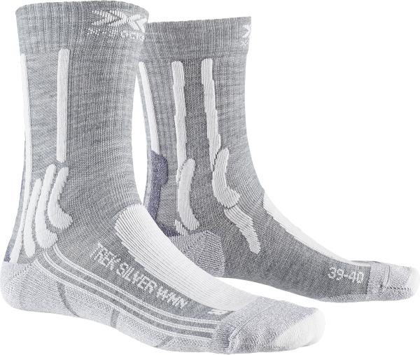 X-SOCKS Women Trek Silver dolomite grey melange/pearl grey 37-38