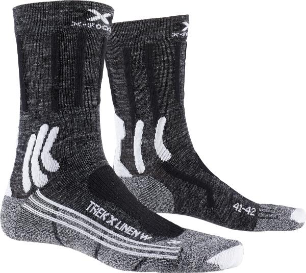 X-SOCKS Women Trek X Linen dolomite grey melange/opal black 37-38