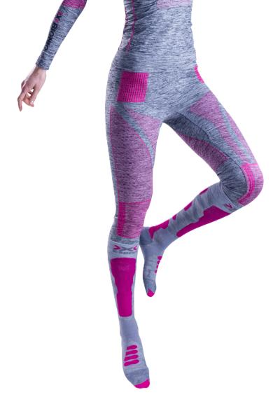 X-BIONIC Women Energy Accumulator 4.0 Melange Pants 3/4 grey melange/pink L Produktbild 4