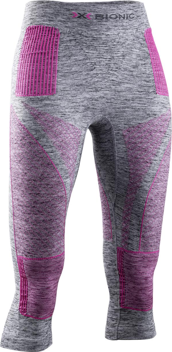 X-BIONIC Women Energy Accumulator 4.0 Melange Pants 3/4 grey melange/pink XL